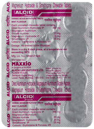 Alcid Mint Flavour Chewable Tablet 12